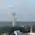 Дым от взрыва после атаки беспилотника в Подмосковье, 30 мая 2023 года