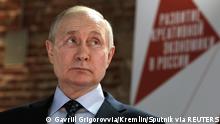 May 30, 2023**Russian President Vladimir Putin visits the Development of Creative Economy in Russia exhibition in Moscow, Russia May 30, 2023. Sputnik/Gavriil Grigorov/Kremlin via REUTERS ATTENTION EDITORS - THIS IMAGE WAS PROVIDED BY A THIRD PARTY.