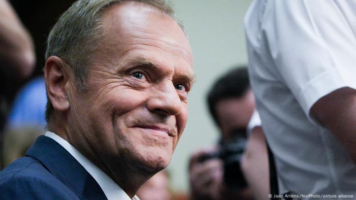 Polen, Warschau | Ehemaliger Premierminister Donald Tusk im Sejm während der Debatte über Untersuchung russischer Einflüsse