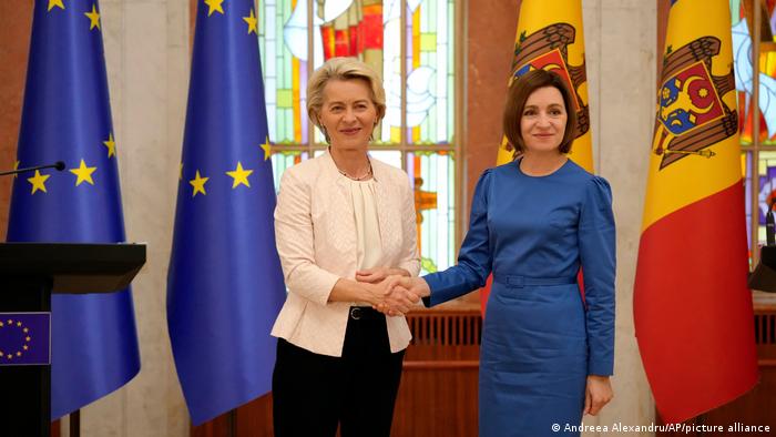 Moldova Republic Meeting Ursula von der Leyen and President Maia Sandu