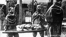 Unit 731 was a covert biological and chemical warfare research and development unit of the Imperial Japanese Army that undertook lethal human experimentation during the Second Sino-Japanese War 1937 1945 and World War II. It was responsible for some of the most notorious war crimes carried out by Japanese personnel. Unit 731 was the code name of an Imperial Japanese Army unit officially known as the Epidemic Prevention and Water Purification Department of the Kwantung Army. It was initially set up under the Kempeitai military police of the Empire of Japan to develop weapons of mass destruction for potential use against Chinese, and possibly Soviet forces. China: Japanese staff carrying a corpse at Unit 731 in Northeast China 1937-1945 xSupplier:xCPAxMediaxCo.xLtd.x Copyright: xx