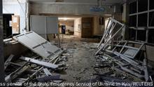 An inside view of a Kyiv clinic demolished by Russian airstrikes