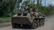 Украинские военные на бронетранспортере в районе Бахмута Украинские военные на бронетранспортере в районе Бахмута