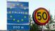 Speed limit sign in Finland Speed limit sign in Finland