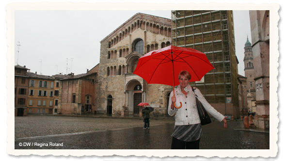 60 Jahre Goethe-Institut: Postkarte aus Parma (Foto: DW / Regina Roland)