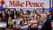 Mike Pence addresses sign-holding supporters in Iowa Mike Pence addresses sign-holding supporters in Iowa