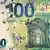 Geld Geldschein Verwitterte 100 Euro-Banknote