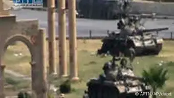 Syrien Hama Assad Panzer Amateurbild 1.8.2011