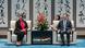 La presidenta hondureña, Xiomara Castro, con el secretario del Comité del Partido Comunista de Shanghái, Chen Jining.