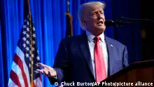 10.06.2023
Former President Donald Trump speaks during the North Carolina Republican Party Convention in Greensboro, N.C., Saturday, June 10, 2023. (AP Photo/Chuck Burton)