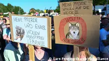 Anti-wolf protest in Germany