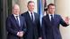 German Chancellor Olaf Scholz, French President Emmanuel Macron and Polish President Andrzej Duda attend a previous news conference German Chancellor Olaf Scholz, French President Emmanuel Macron and Polish President Andrzej Duda attend a previous news conference
