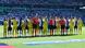 Spieler des DFB-Teams und der Ukraine beim gemeinsamen Teamfoto Spieler des DFB-Teams und der Ukraine beim gemeinsamen Teamfoto