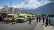 Rescue crews wait for the arrival of migrants at the port of Kalamata Rescue crews wait for the arrival of migrants at the port of Kalamata