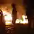 آتش‌سوزی در پی گسترش اعتراض‌ها در بریتانیا