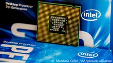 ANTALYA, TURKEY - DECEMBER 6: Intel processor chip for Samsung is seen in this illustration photo in Antalya, Turkey on December 06, 2019. Mustafa Ciftci / Anadolu Agency