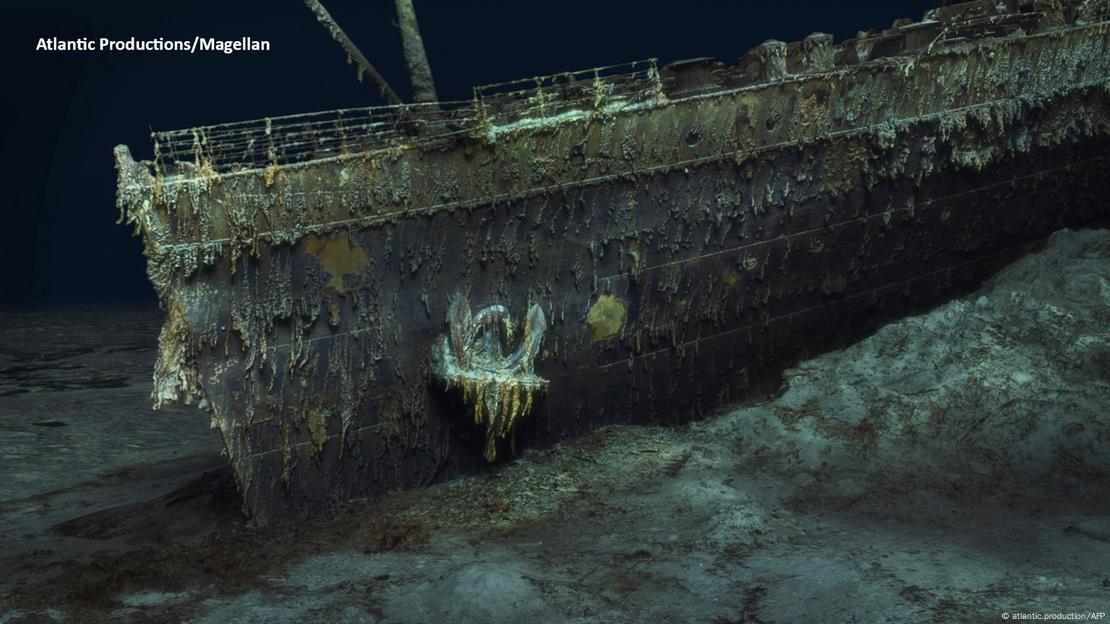 Carcaça do Titanic em imagem muito detalhista divulgada em maio de 2023