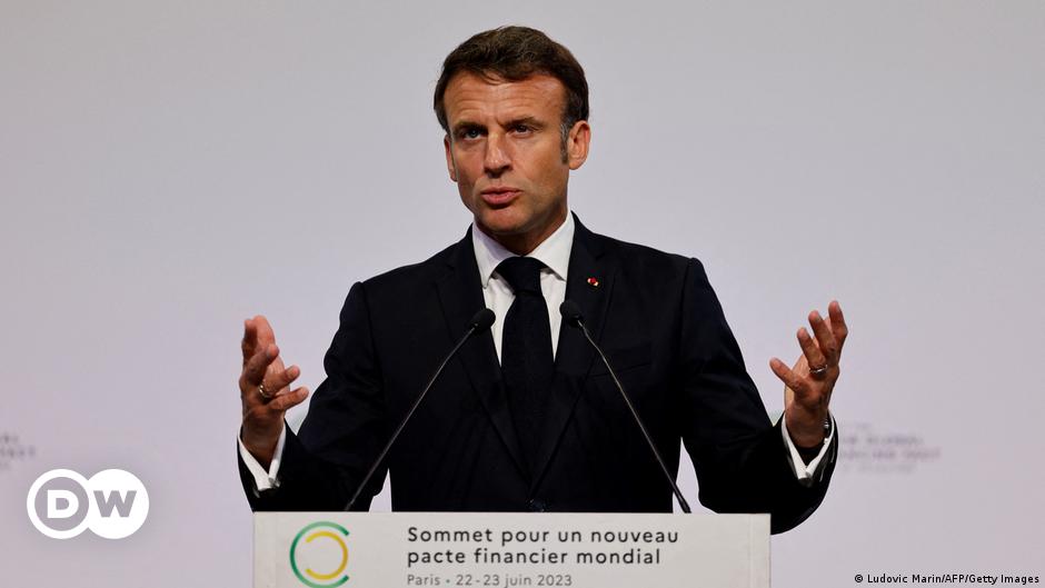 Emmanuel Macron busca un nuevo pacto financiero mundial – DW – 22/06/2023