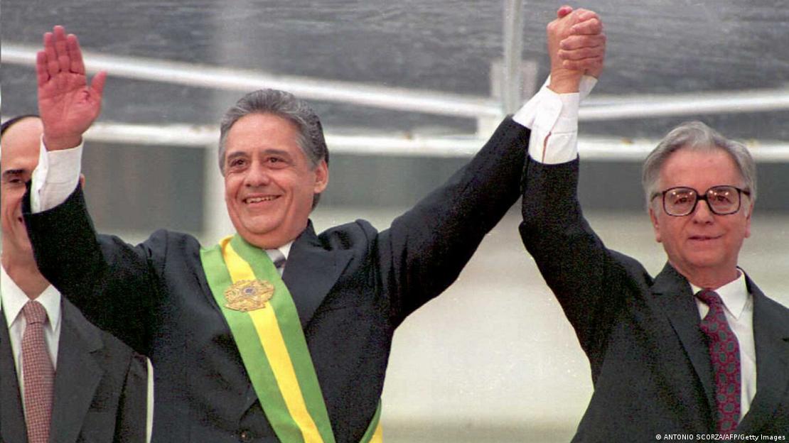 Itamar Franco e Fernando Henrique Cardoso