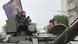 Two soldiers from the Wagner Group, a private army, seen in a tank in Rostov on Don, Russia Two soldiers from the Wagner Group, a private army, seen in a tank in Rostov on Don, Russia