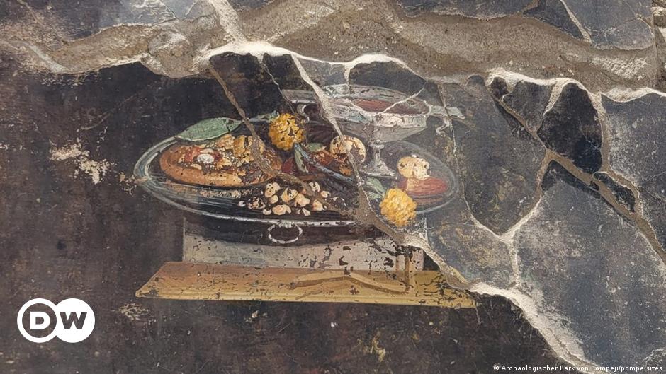 Mural “Pizza” encontrado nas ruínas da antiga Pompeia – DW – 27/06/2023