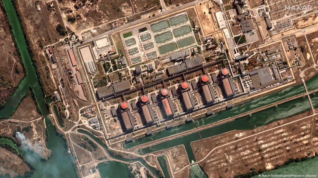 Сателитна снимка на АЕЦ "Запорожие"