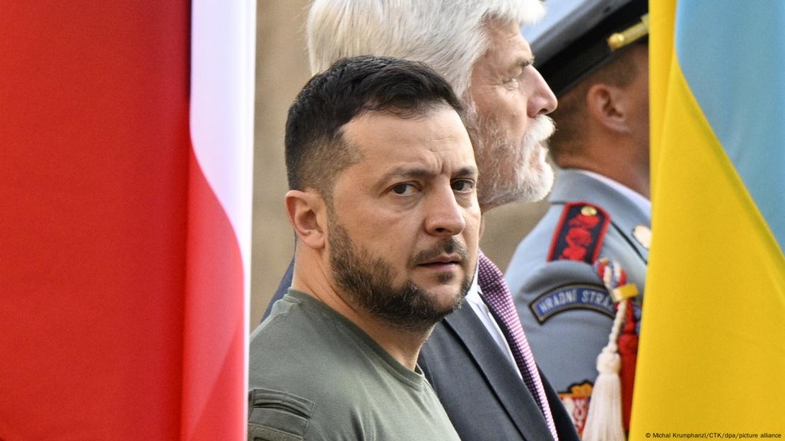 Президентите на Украйна и Чехия Володимир Зеленски и Петър Павел