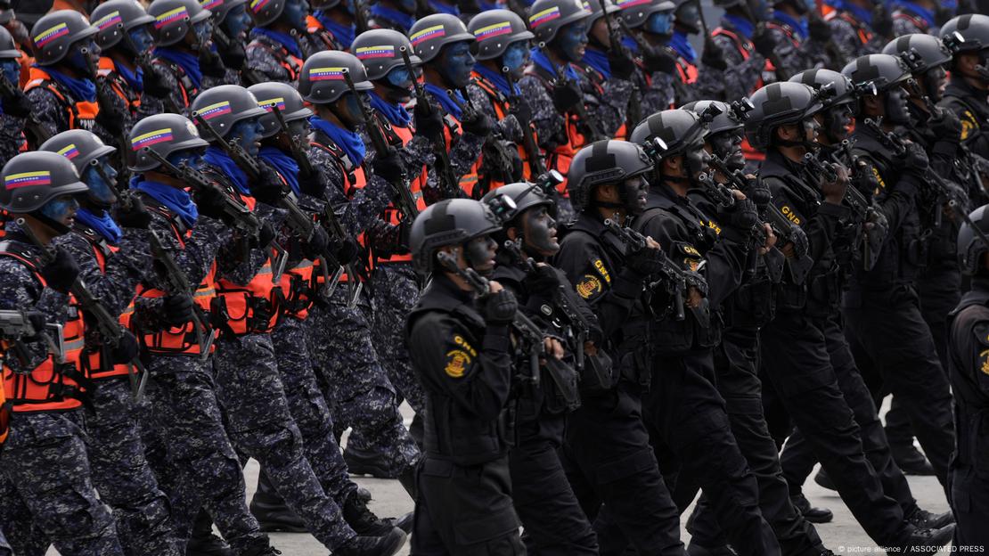 Desfile del Ejército de Venezuela en el Día de la Independencia, el 5 de julio.