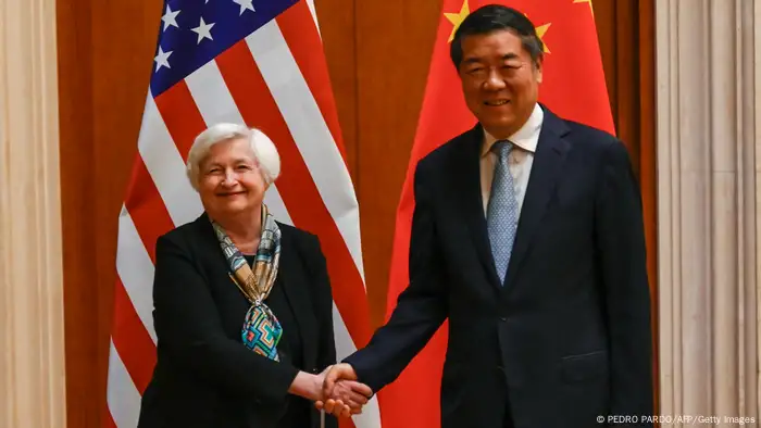 China Peking | Finanzministerin der USA Janet Yellen in China