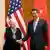 耶倫（圖左）在訪華第三天下午會晤中國國務院副總理何立峰