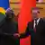 所羅門群岛总理索加瓦雷去年7月访北京与中国总理李强会晤。（资料照）