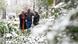 People outside after a snowfall in Johannesburg People outside after a snowfall in Johannesburg