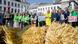 Protest action by Belgian agricultural association Boerenbond and European agricultural organisation Copa-Cogeca against the nature restoration law, near the EU headquarters, in Brussels