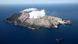 An aerial view of White Island in the middle of the sea An aerial view of White Island in the middle of the sea