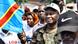 Chérubin Okende photogrpahié avec un drapeau congolais en juillet 2023 Chérubin Okende photogrpahié avec un drapeau congolais en juillet 2023