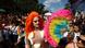 People attend the Pride march in Budapest on July 15, 2023 People attend the Pride march in Budapest on July 15, 2023