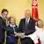 dlazeći holandski premijer Mark Rutte, predsjednica Evropske komisije Ursula Von der Leyen i italijanska premijerka Giorgia Meloni nakon susreta da predsjednikom Tunisa Kaisom Saiedom 