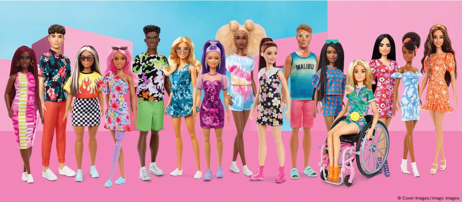 Hoje, as bonecas Barbie são mais diversificadas do que no passado