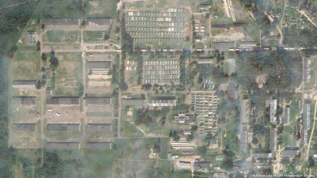 Супутниковий знімок табору "вагнерівців" під Осиповичами в Білорусі, 17 липня 2023 року