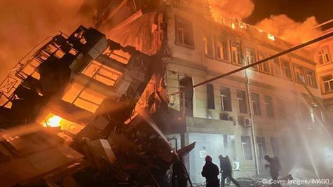 Shkatërrim pas sulmeve ruse në Odesa