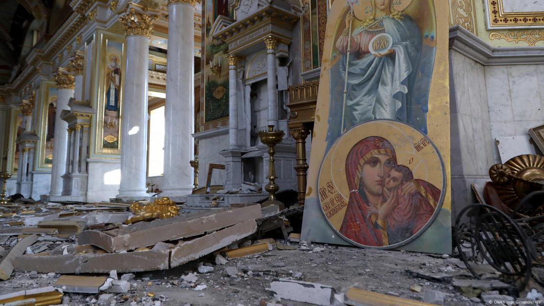 Разрушена катедрала в Одеса
