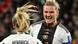 Alexandra Popp (R) celebrates scoring her team's first goal with Kathrin Hendrich Alexandra Popp (R) celebrates scoring her team's first goal with Kathrin Hendrich