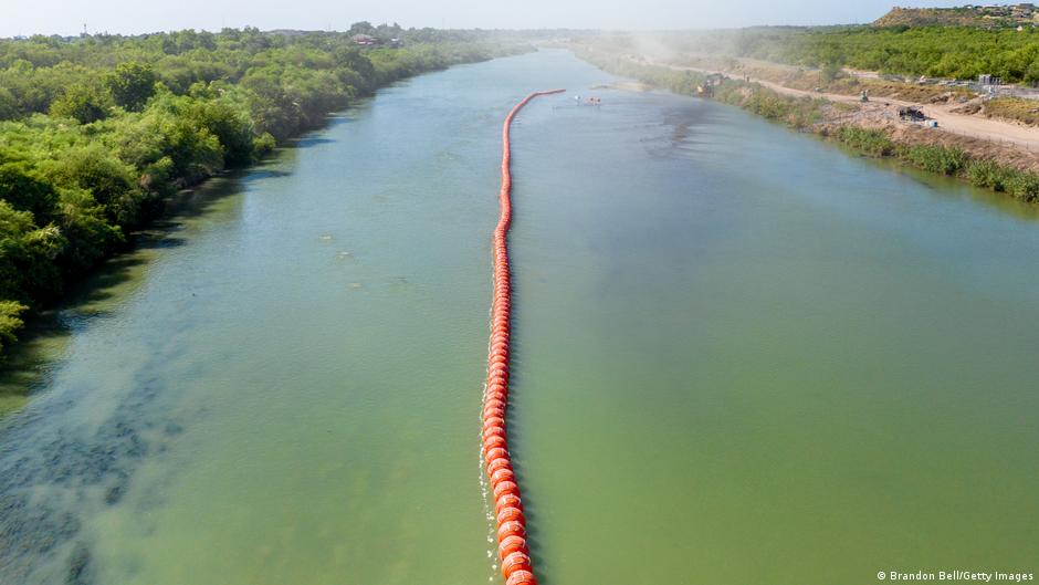 US: Texas sued over floating barriers to deter migrants