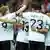 Germany players celebrate after their opening goal
