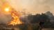 Άντρας απομακρύνει μία ελιά σε πυρκαγιά στη Ρόδο