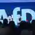 An AfD stage logo at a national party conference held in Saxony-Anhalt