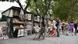 People peruse book stalls along the banks of the Seine People peruse book stalls along the banks of the Seine