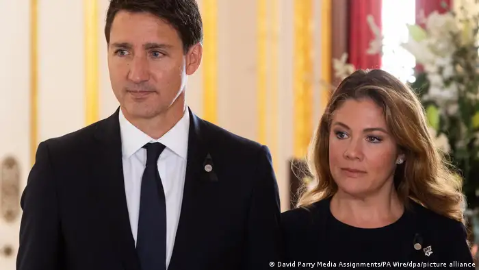 رئيس الوزراء الكندي جاستن ترودو وزوجته السابقة صوفي (17.09.2022)