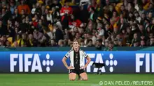 Soccer Football - FIFA Women’s World Cup Australia and New Zealand 2023 - Group H - South Korea v Germany - Brisbane Football Stadium, Brisbane, Australia - August 3, 2023
Germany's Chantal Hagel looks dejected after Germany are knocked out of the World Cup REUTERS/Dan Peled