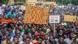 Anti-sanctions protestors gather in support of the ruling junta in the capital Niamey on August 3, 2023, with a sign reading: 'Down with France long live CNSP' Anti-sanctions protestors gather in support of the ruling junta in the capital Niamey on August 3, 2023, with a sign reading: 'Down with France long live CNSP'